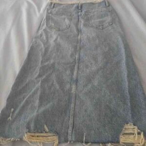 Stylish Gray Denim Skirt